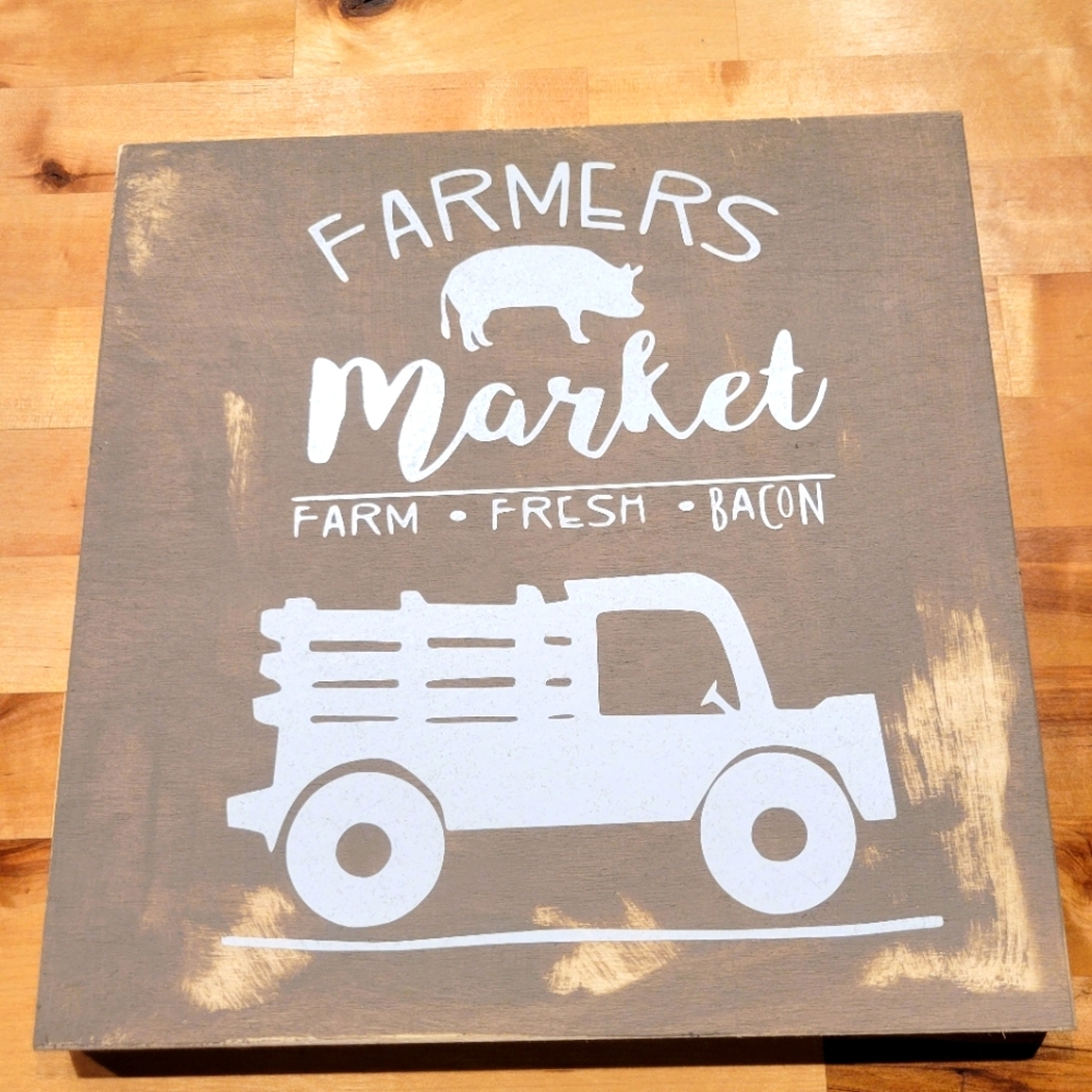 Farmers Market canvas sign